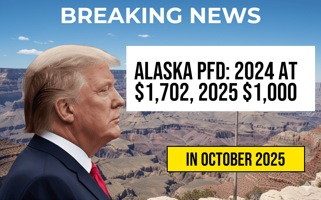 Alaska PFD Update: 2024 Amount Set at $1,702, 2025 Confirmed at $1,000 – Payment Dates Revealed