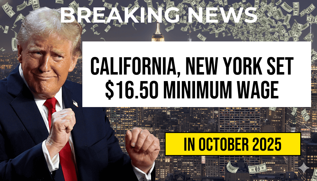 California and New York Prepare to Implement $16.50 Hourly Minimum Wage.