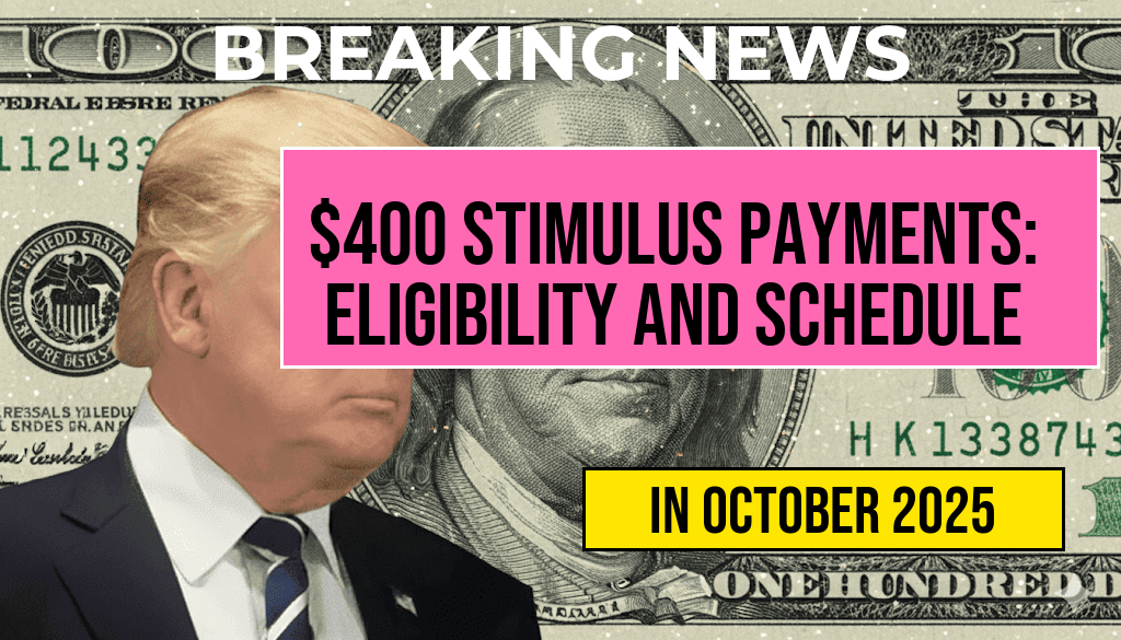 Comprehensive Guide to $400 Stimulus Payments: Eligibility Criteria and Payment Schedule Explained