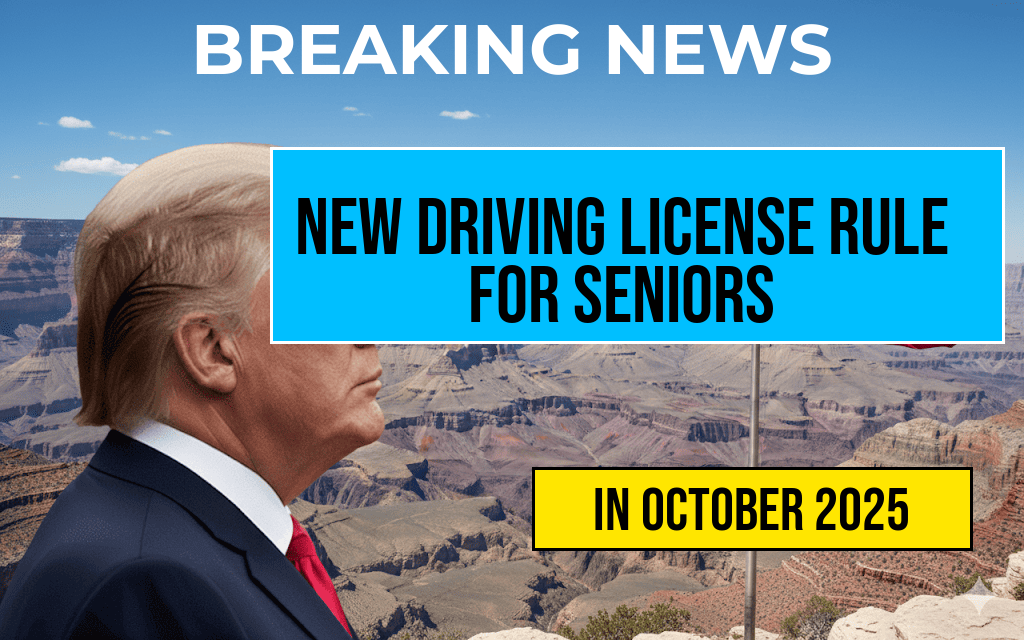 Essential Changes for Drivers Aged 70 and Above: New U.S. Driving License Rule Takes Effect in October 2025