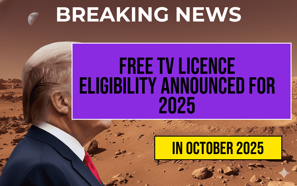 Government Announces Free TV Licence Eligibility for 2025 – Discover Who Qualifies Today.