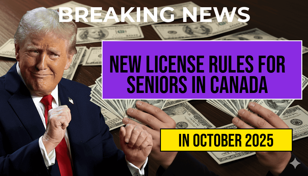 New Driving License Regulations for Seniors Over 70 in Canada Begin October 2025