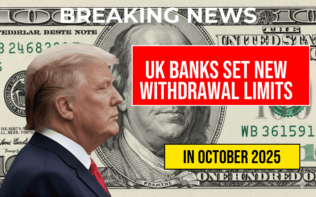 New Withdrawal Limits from UK Banks Surprise Pensioners Starting 27 September 2025