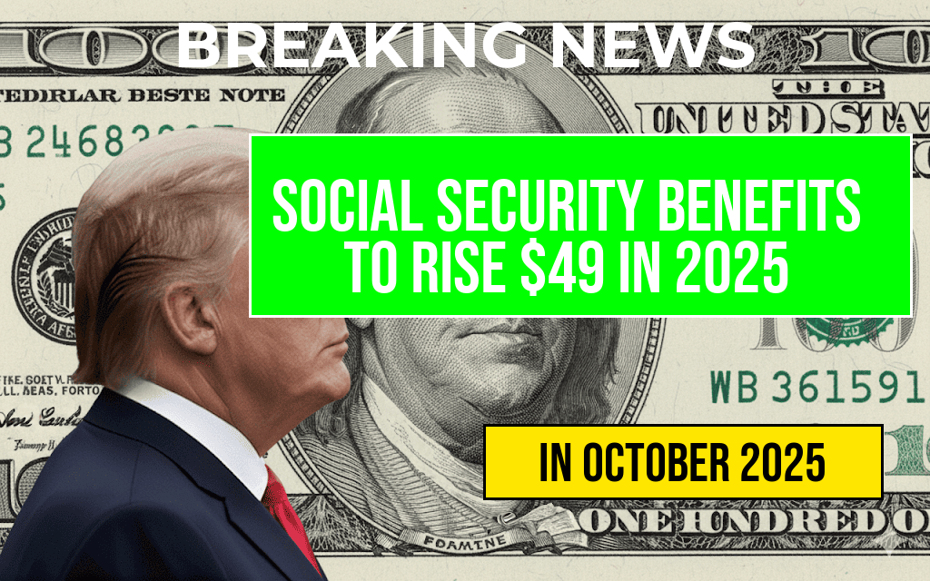 Social Security Benefits Set to Rise by at Least $49 Monthly in 2025