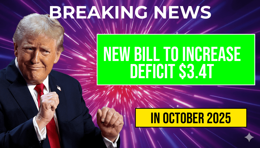 Taxpayers Alert: ‘One Big Beautiful Bill’ Set to Increase Deficit by $3.4 Trillion.
